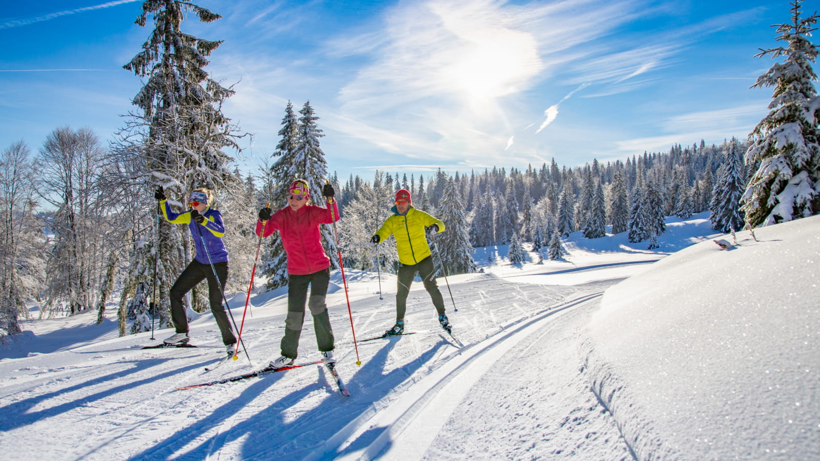 Espace nordique jurassien : ski de fond et activités nordiques