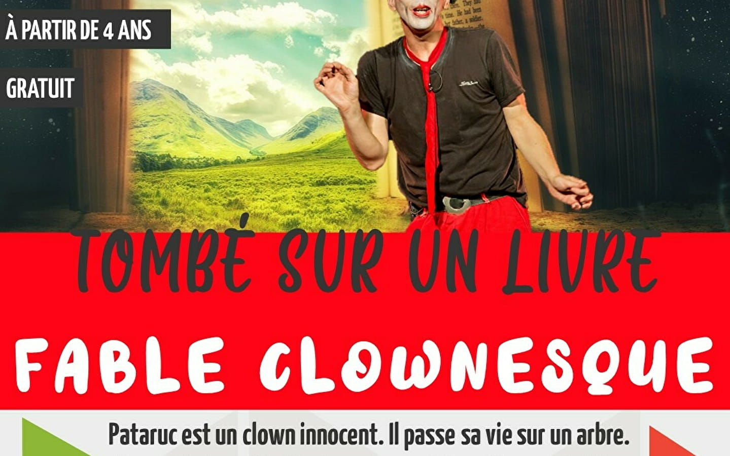 Tombé sur un livre : fable clownesque