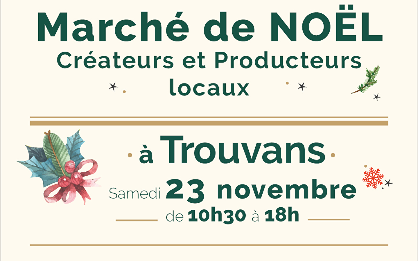 Marché de Noël des producteurs et créateurs locaux