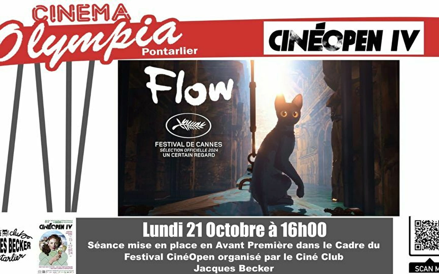 Festival Cinéopen III - Projection en Avant-Première'Flow'.