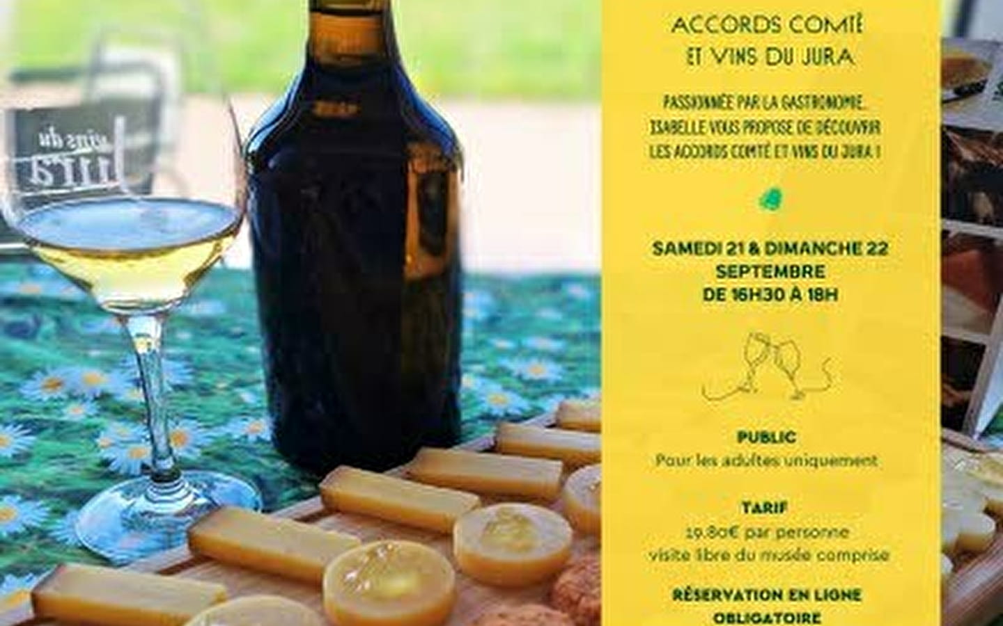 Découverte des accords Comté et Vins du Jura 