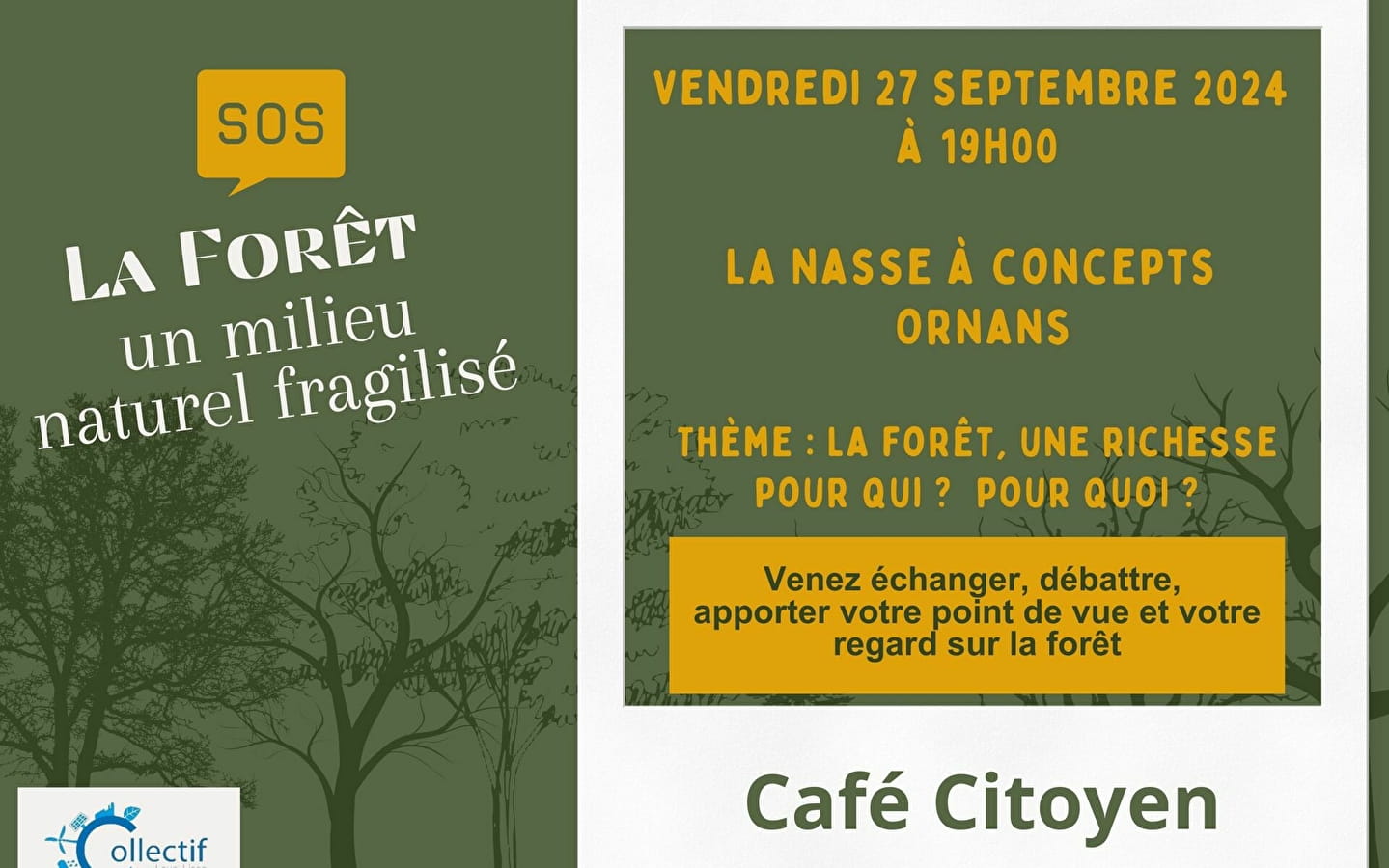 Café-citoyen 'La forêt, une richesse pour qui ? Pour quoi ?'