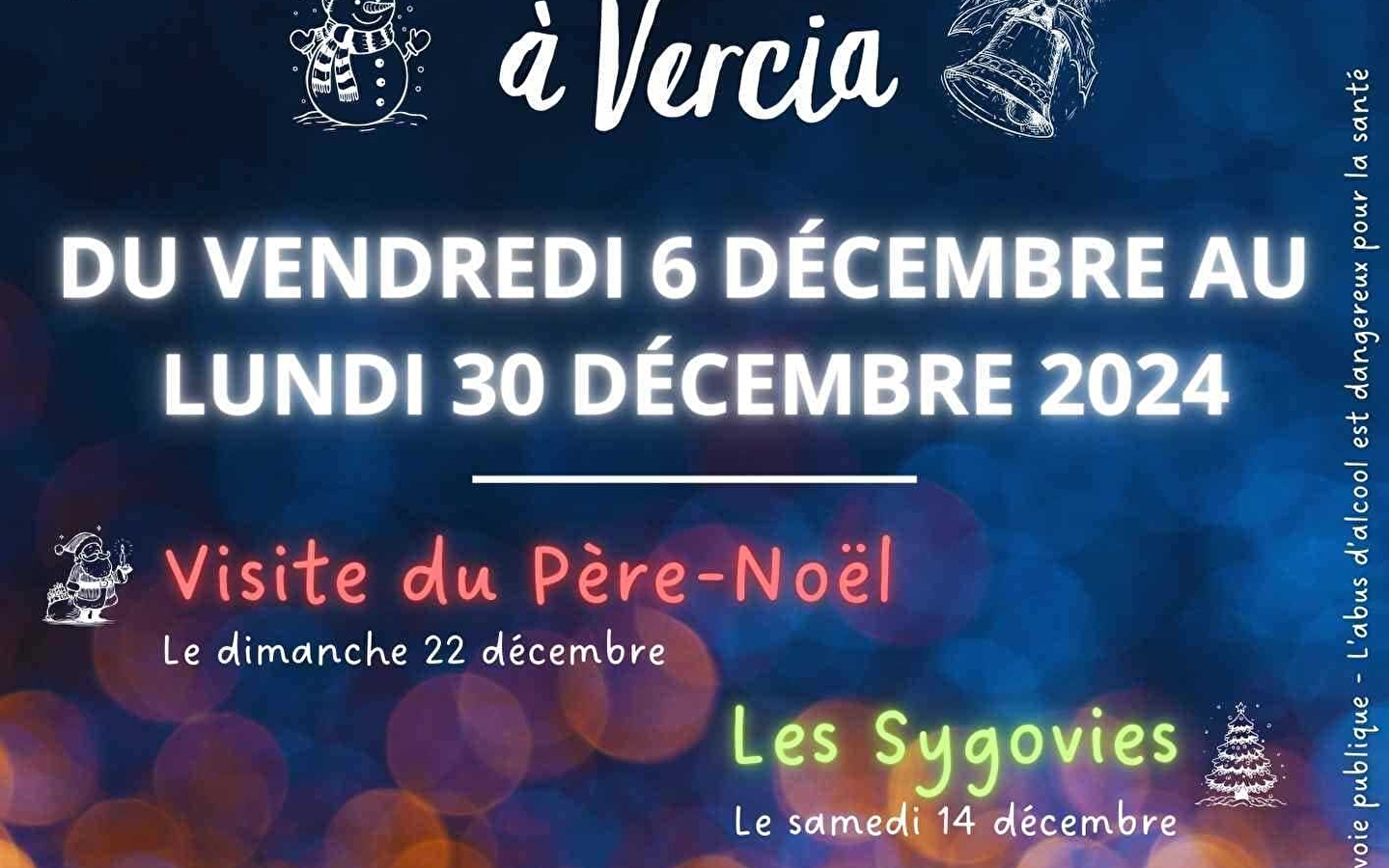 Illuminations de Noël à Vercia