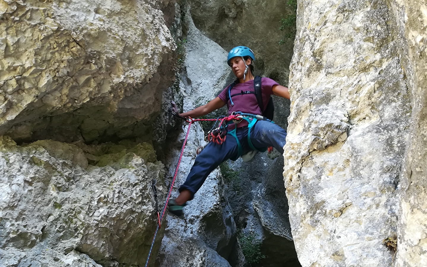 Escalade dans le Bugey (initiés) - avec Équilibre Vertical