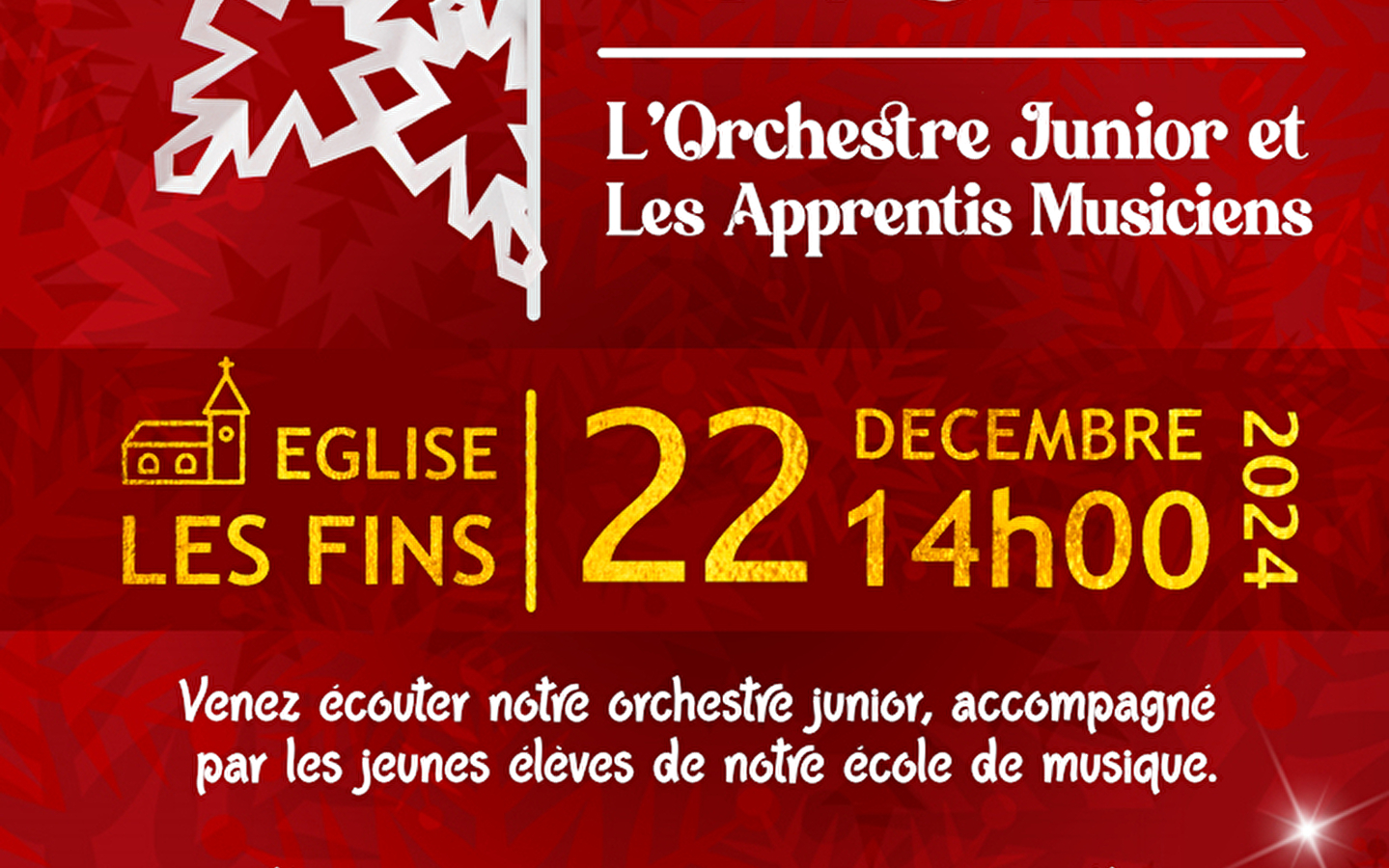 Concert de Noël - L'orchestre Junior et les Apprentis Musiciens