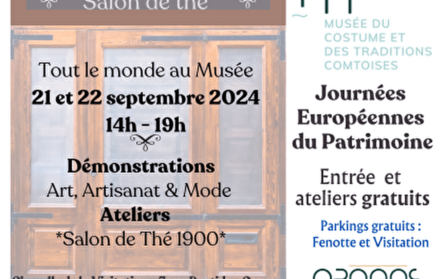 Journées Europeennes du Patrimoine au Musée du Costume et des Traditions Comtoises