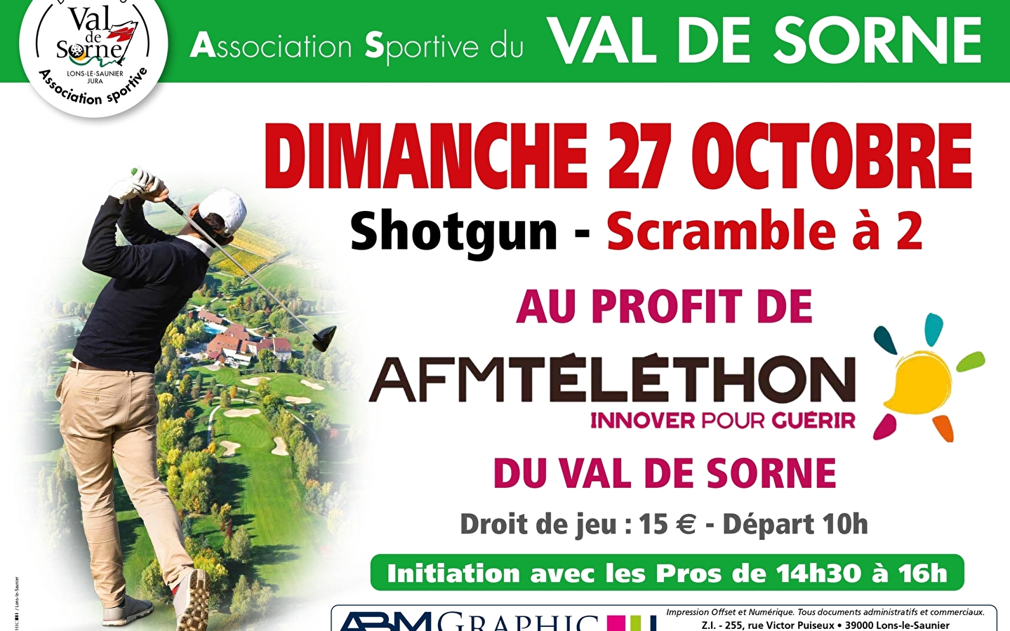 Tournoi de Golf au profit du Téléthon