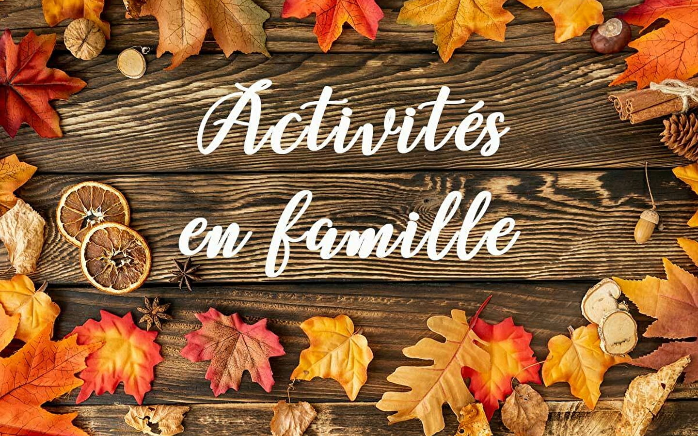 Activités a faire en famille pendant les vacances d'automne