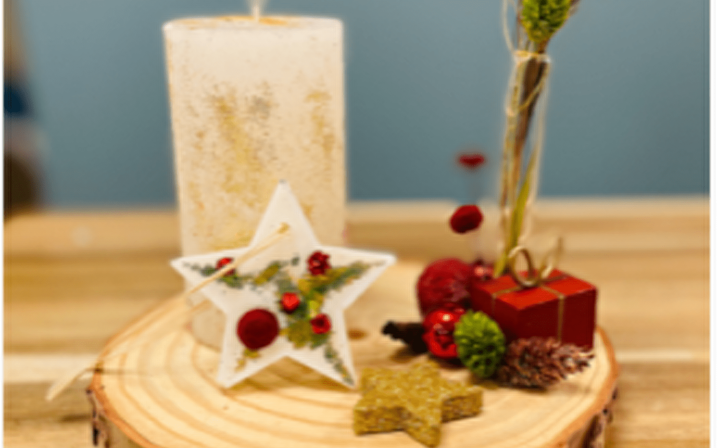 Atelier centre de table de Noël pour les enfants