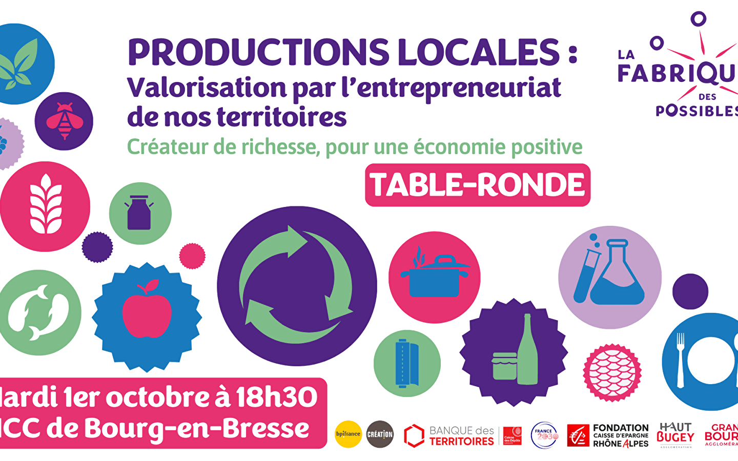 Soirée Rencontre des Possibles - Productions locales : valorisation par l'entrepreneuriat de nos territoires