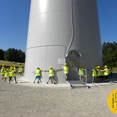 Visite guidée de l'éolienne citoyenne de Chamole