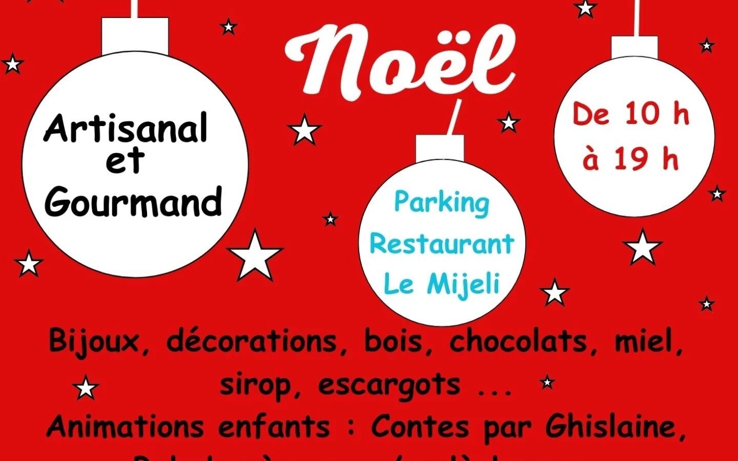 Marché de Noël artisanal et gourmand 